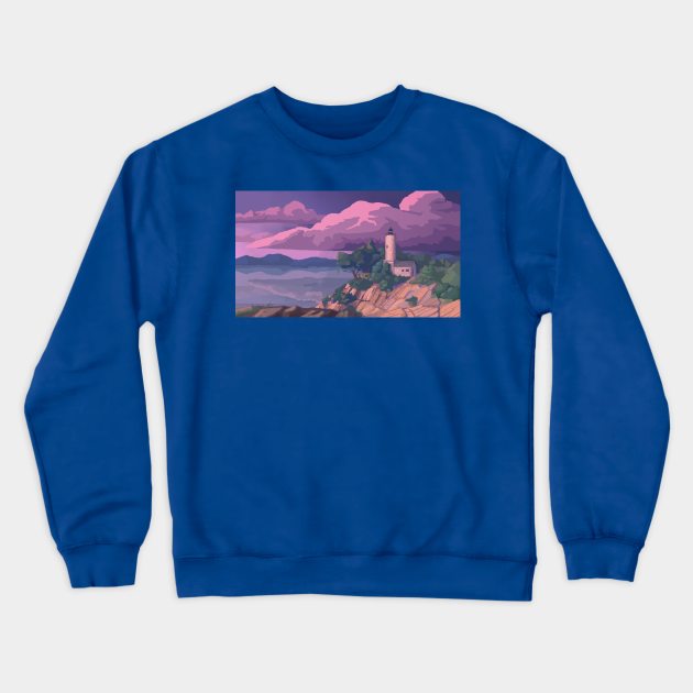 Lighthouse Crewneck Sweatshirt by Ginkgo Whale